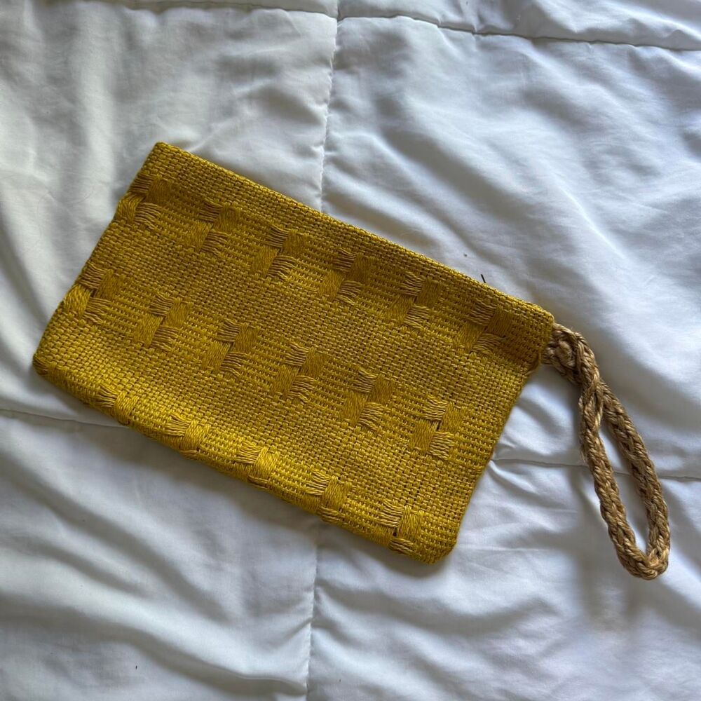 Women's Yellow Bag clutch makeup bag